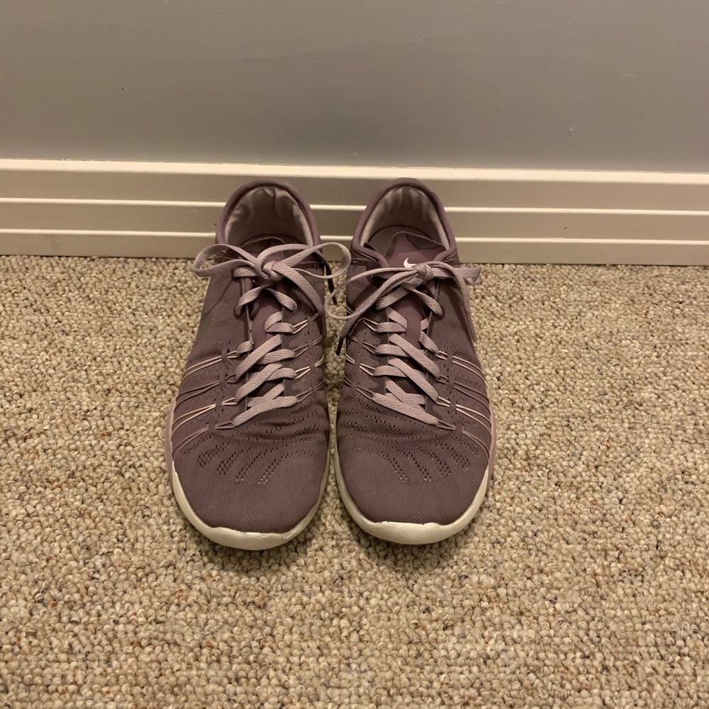 Purple Nike runners